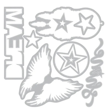 Sizzix Thinlits Die & Stamp Set By 49 & Market - Starlight Dreams